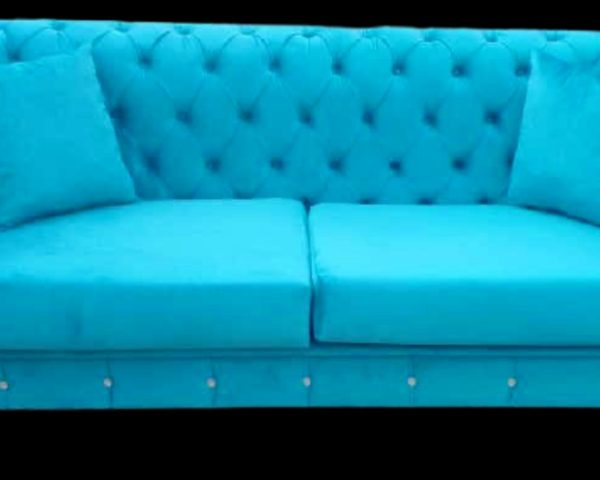 Belinda Grayson Three Seater Sofa Blue
