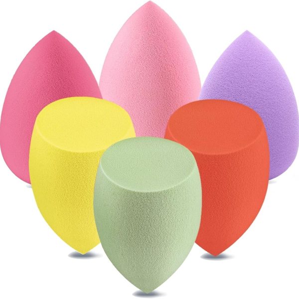 Beauty Blenders 6PCS Makeup Sponge for Foundation (Multicolor)