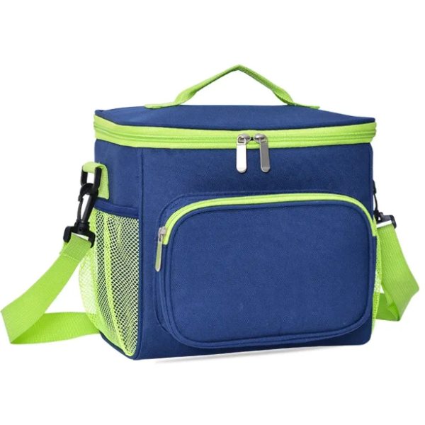 Lunch meal shoulder bag - Green Blue